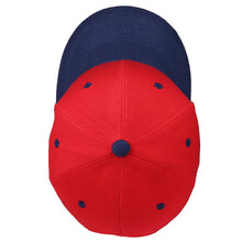 Load image into Gallery viewer, 144-Pack Baseball Dad Cap Velcro Strap Adjustable Size - Red/Navy