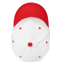 Load image into Gallery viewer, 144-Pack Baseball Dad Cap Velcro Strap Adjustable Size - White/Red