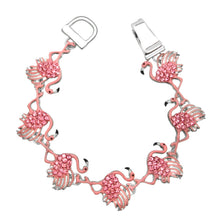 Load image into Gallery viewer, Flamingo Magnetic Closured Bracelet