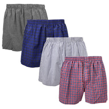 Load image into Gallery viewer, Falari 4-Pack Men's Boxer Underwear 100% Cotton Premium Quality 368-01