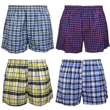 Load image into Gallery viewer, Falari 4-Pack Men's Boxer Underwear 100% Cotton Premium Quality 368-03