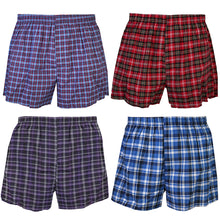 Load image into Gallery viewer, Falari 4-Pack Men's Boxer Underwear 100% Cotton Premium Quality 368-04