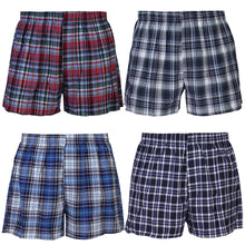 Load image into Gallery viewer, Falari 4-Pack Men's Boxer Underwear 100% Cotton Premium Quality 368-06
