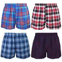 Load image into Gallery viewer, Falari 4-Pack Men's Boxer Underwear 100% Cotton Premium Quality 368-07