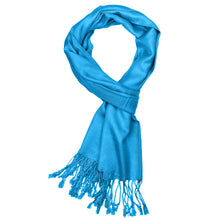 Load image into Gallery viewer, Women's Soft Solid Color Pashmina Shawl Wrap Scarf - Turquoise