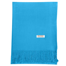 Load image into Gallery viewer, Women's Soft Solid Color Pashmina Shawl Wrap Scarf - Turquoise