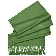 Load image into Gallery viewer, Women's Soft Solid Color Pashmina Shawl Wrap Scarf - Olive