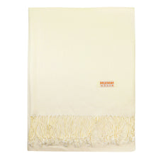 Load image into Gallery viewer, Women's Soft Solid Color Pashmina Shawl Wrap Scarf - Ivory