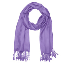 Load image into Gallery viewer, Women's Soft Solid Color Pashmina Shawl Wrap Scarf - Lavender