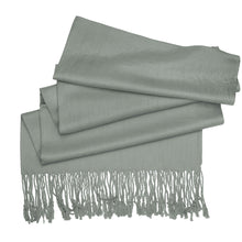 Load image into Gallery viewer, Women's Soft Solid Color Pashmina Shawl Wrap Scarf - Grey