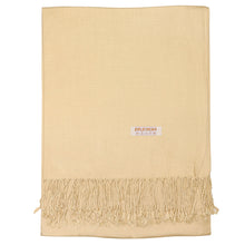 Load image into Gallery viewer, Women's Soft Solid Color Pashmina Shawl Wrap Scarf - Champagne