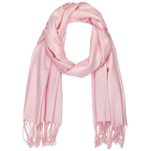 Load image into Gallery viewer, Women's Soft Solid Color Pashmina Shawl Wrap Scarf - Pink