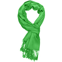 Load image into Gallery viewer, Women's Soft Solid Color Pashmina Shawl Wrap Scarf - Spring Apple Green