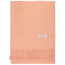 Load image into Gallery viewer, Women's Soft Solid Color Pashmina Shawl Wrap Scarf - Peach