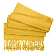Load image into Gallery viewer, Women's Soft Solid Color Pashmina Shawl Wrap Scarf - Gold