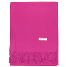 Load image into Gallery viewer, Women's Soft Solid Color Pashmina Shawl Wrap Scarf - Fuchsia