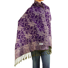 Load image into Gallery viewer, Women's Paisley Pashmina Scarf - Purple