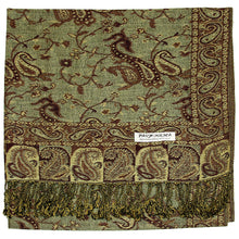 Load image into Gallery viewer, Women's Paisley Pashmina Scarf - Green