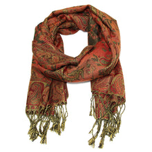 Load image into Gallery viewer, Women's Paisley Pashmina Scarf - Grey