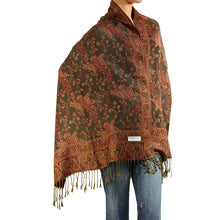 Load image into Gallery viewer, Women's Paisley Pashmina Scarf - Grey