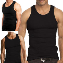 Load image into Gallery viewer, 3-Pack Men's A-Shirt Tank Top Gym Workout Undershirt