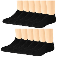 Load image into Gallery viewer, 12-Pack Men's Ultimate Cushioned Cotton Ankle Socks