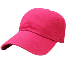 Load image into Gallery viewer, Classic Baseball Cap Soft Cotton Adjustable Size - Hot Pink