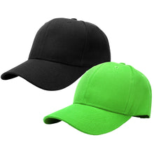 Load image into Gallery viewer, 2-Pack Baseball Dad Cap Adjustable Size Perfect for Running Workouts and Outdoor Activities