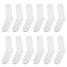 Load image into Gallery viewer, 12-Pack Women's Crew Socks - White