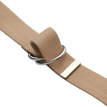 Load image into Gallery viewer, Canvas Web Belt Metal Double D Ring Buckle for Men Women 1 1/2" Wide