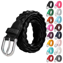 Load image into Gallery viewer, Falari Women's Leather Braided Belt 6007