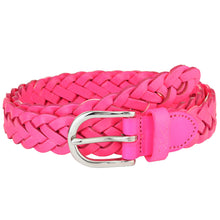 Load image into Gallery viewer, Falari Women's Leather Braided Belt 6007