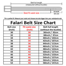 Load image into Gallery viewer, Falari Men Genuine Leather Casual Dress Belt With Single Prong Buckle 9028-Part 2